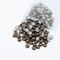 High Quality Half Round Loose Flat Back Resin Pearl for Jewelry Making, Z36-Dark Coffee